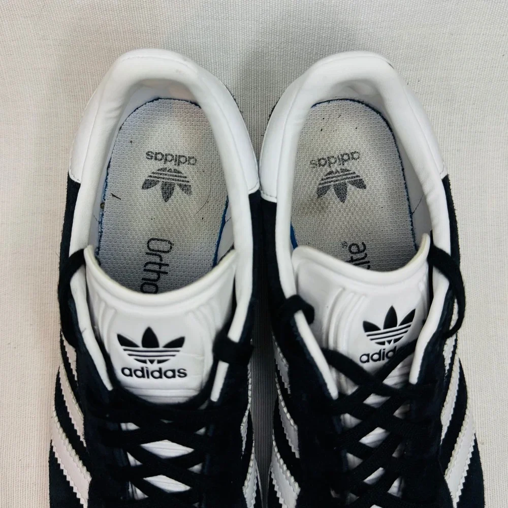 Adidas Gazelle Core BlackWhite Suede Low Top Sneakers BB2502 Mens 4.5 Womens 5.5